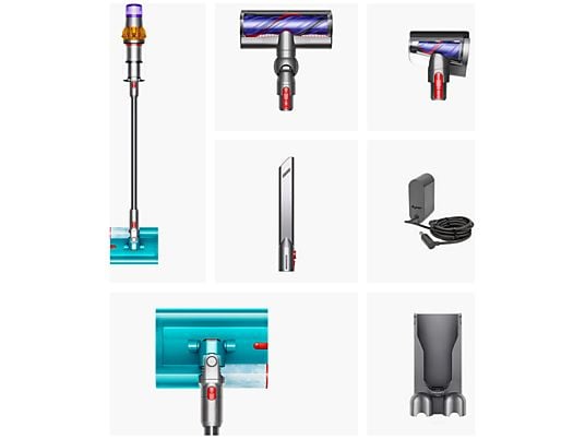 DYSON V15s Detect Submarine met dweilfunctie Steelstofzuiger incl. kruimelzuiger