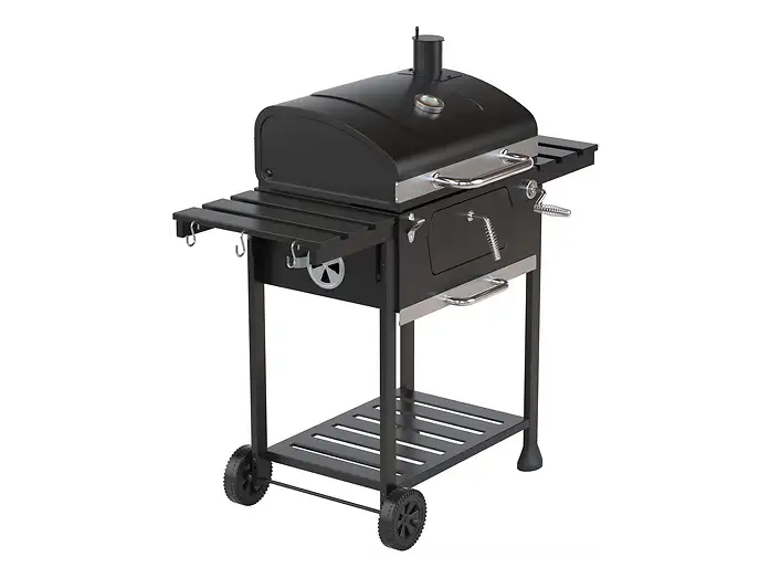 KITCHENBROTHERS KB4019 Houtskoolbarbecue Zwart/RVS