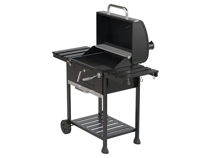 KITCHENBROTHERS KB4019 Houtskoolbarbecue Zwart/RVS