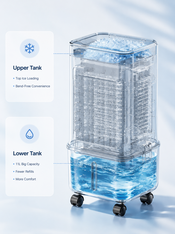 FrostAir™ 3-in-1 — Fluisterstille Airco 60dB voor Slaapkamer