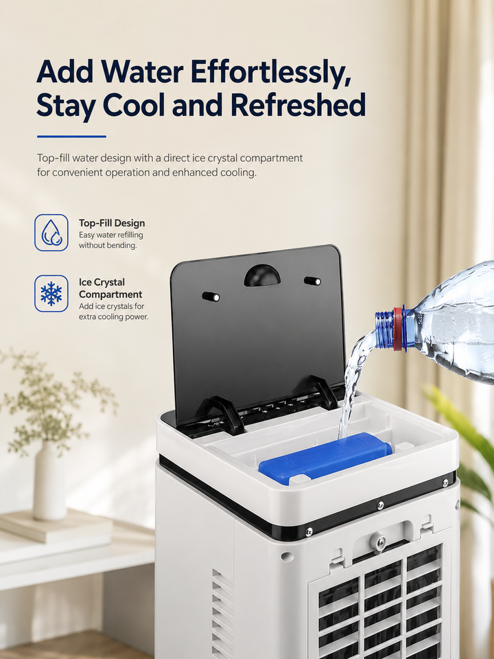 Coldest Breeze™ Classic — Draagbare Airco Touchscreen