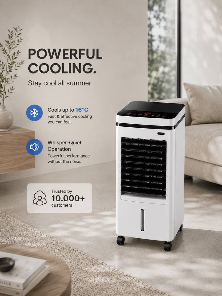 Coldest Breeze™ Classic — Draagbare Airco Touchscreen