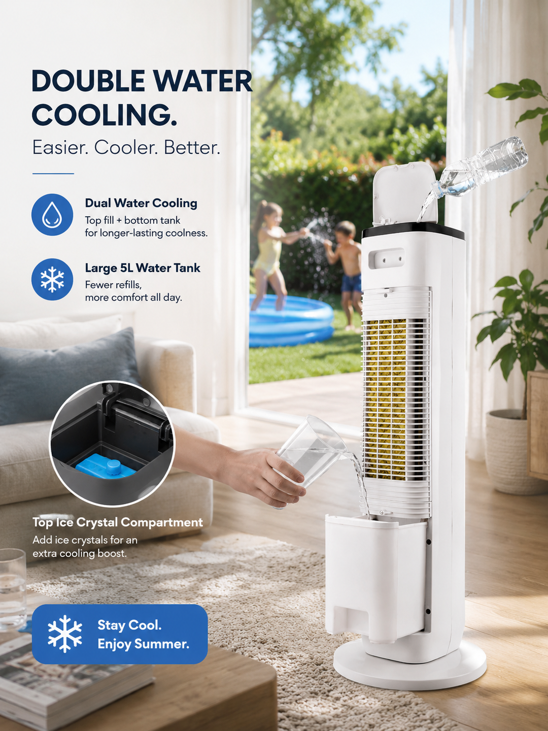 Draagbare Staande Airco Premium — 30 m² Pro Koeling