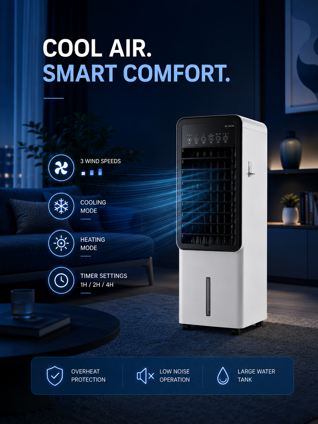 Staande Ultra Airco 2026 — Zonder Installatie 25 m²