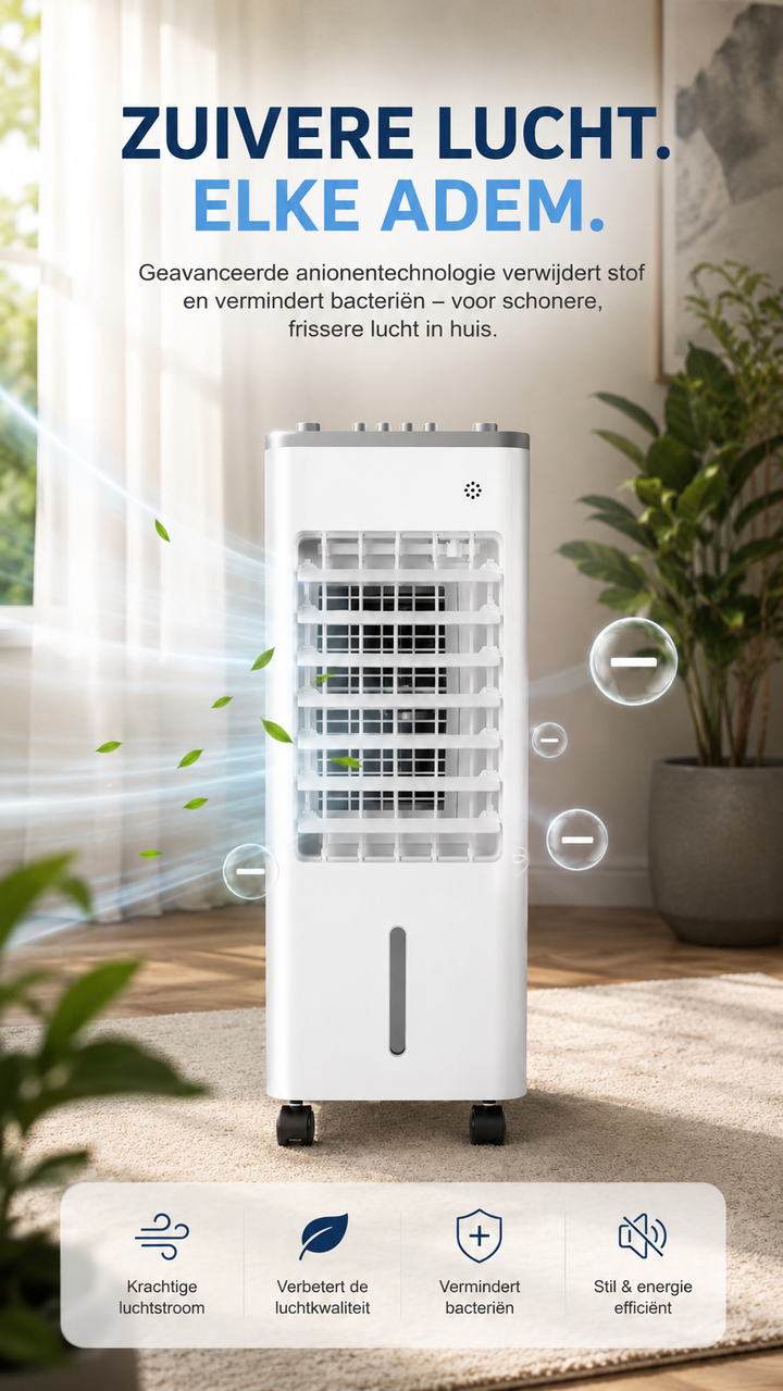 Coldest Breeze™ Lite 2026 — Draagbare Airco Nieuwe Generatie