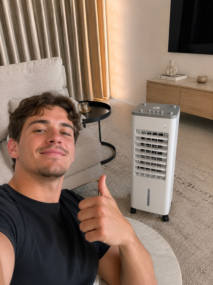 Coldest Breeze™ Lite 2026 — Draagbare Airco Nieuwe Generatie
