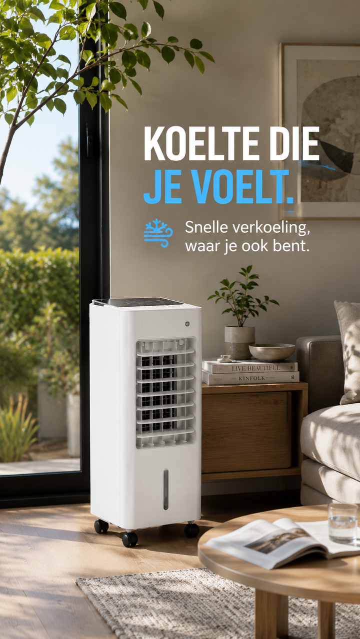 Coldest Breeze™ Lite 2026 — Draagbare Airco Nieuwe Generatie