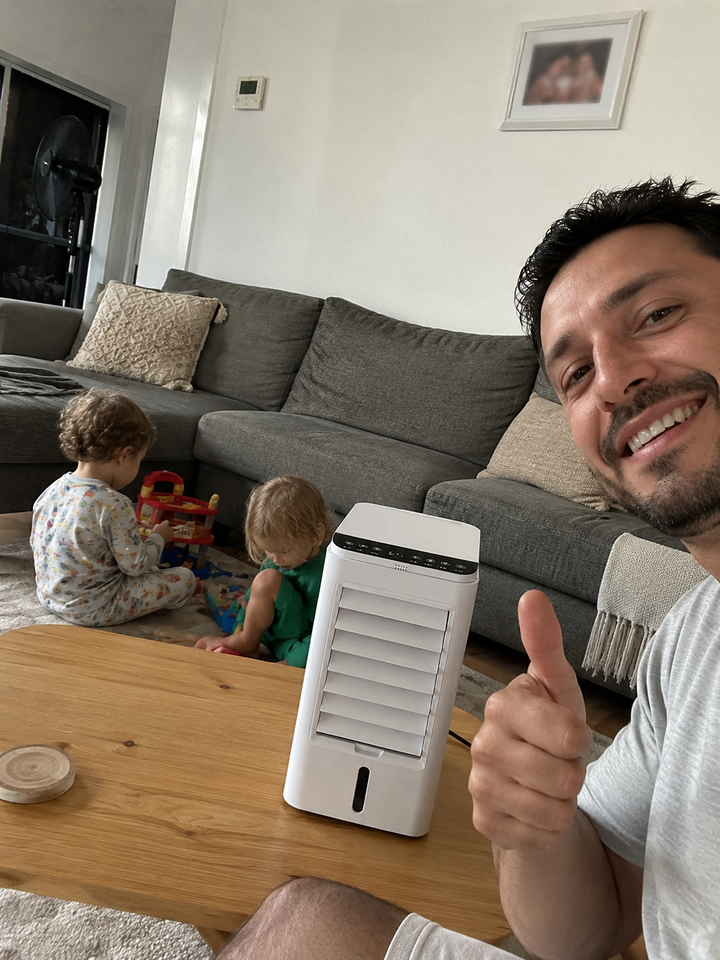 Compact Breeze Pro — Mini Bureau Airco USB Fluisterstil