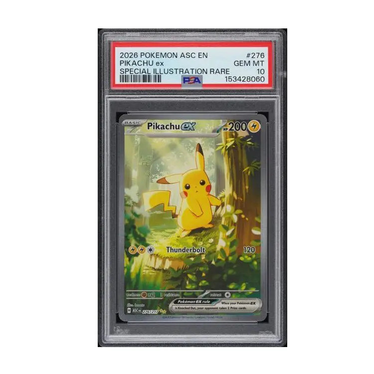Pokémon TCG: Pikachu ex #276 – Ascended Heroes PSA 10